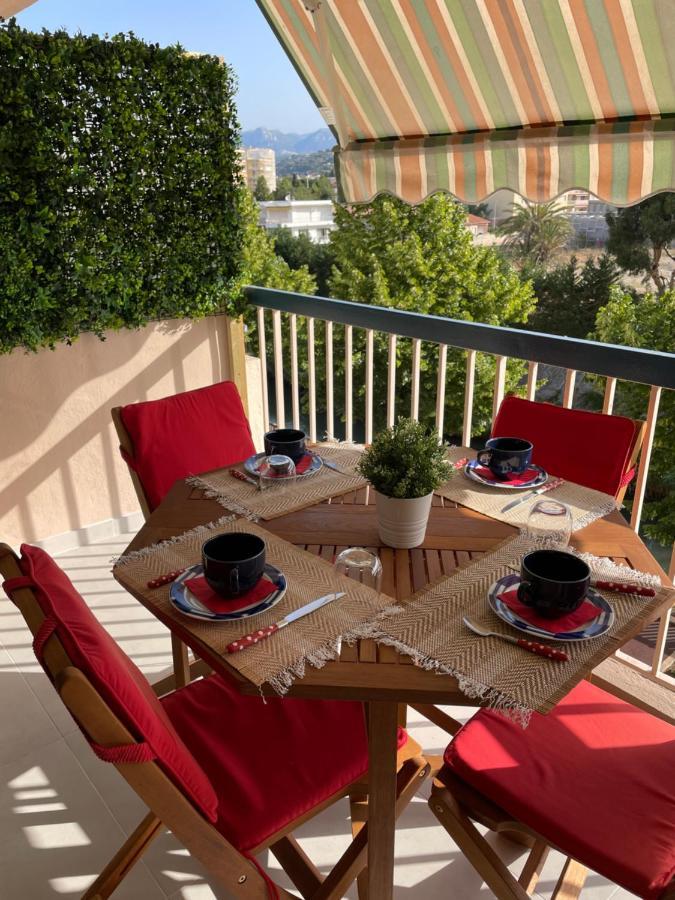 Vue Sur Mer - Magnifique Appartement Tout Confort - Terrasse Et Parking Prive Cagnes-sur-Mer Exterior photo